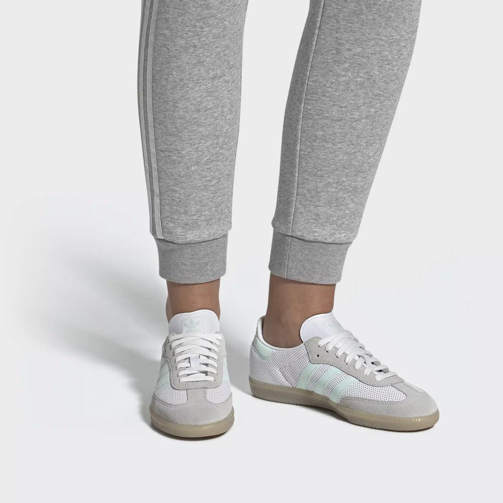 Adidas Samba OG Tenis Blancos Para Mujer (MX-31393)